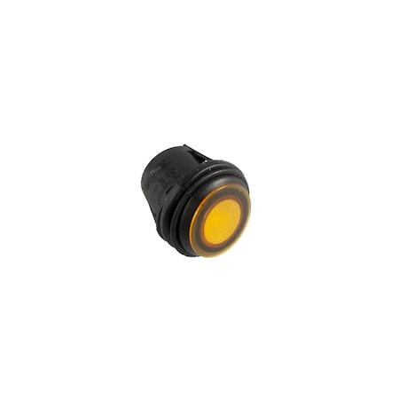 Race Sport Waterproof 12V/12A Led Rocker Switch (Yellow) RS-WP12A-Y